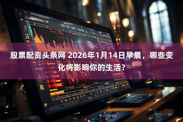 股票配资头条网 2026年1月14日早晨，哪些变化将影响你的生活？